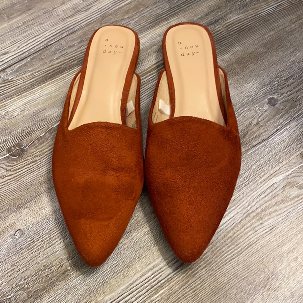 A New Day size 7 slip on Mules.